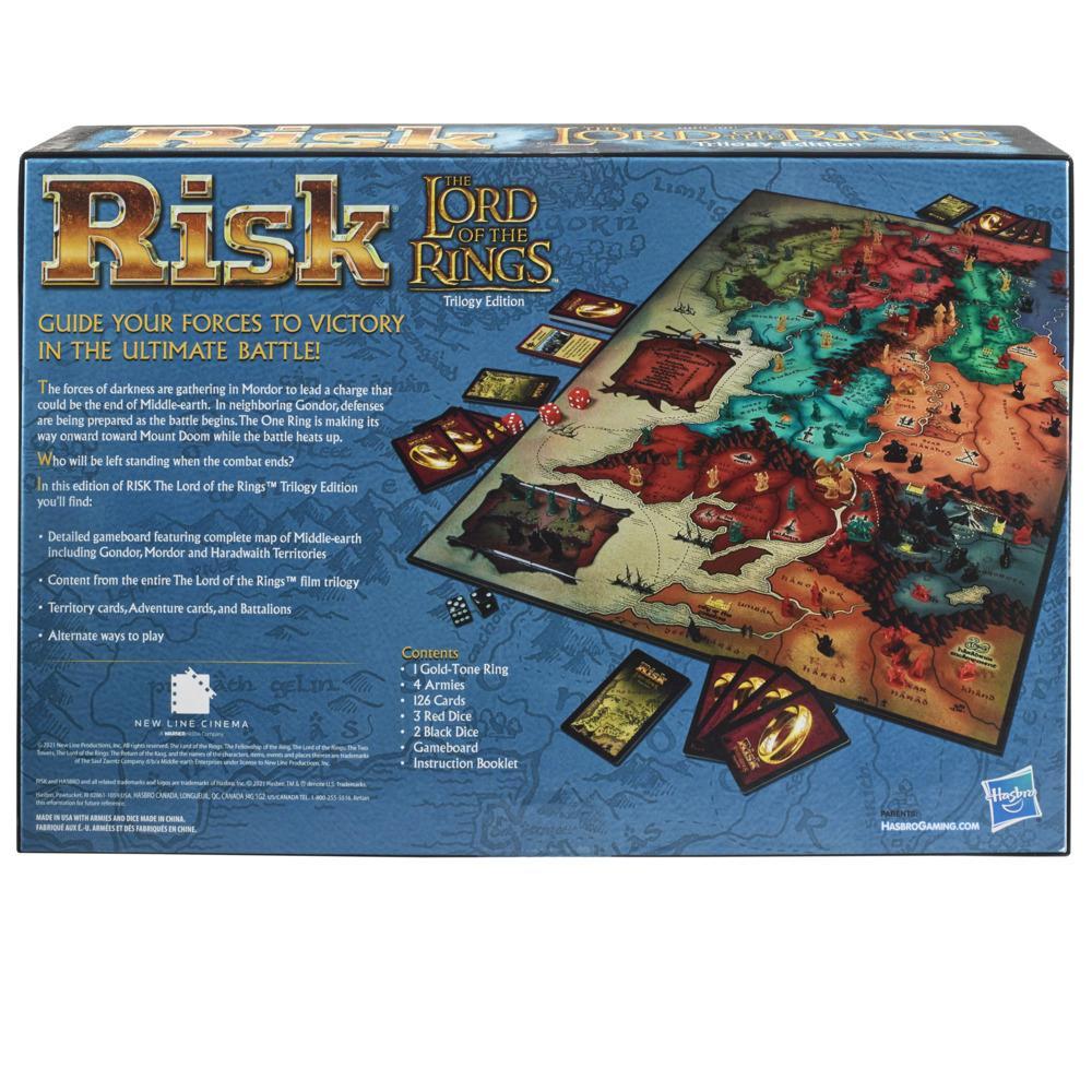 RISK: The Lord of the Rings Trilogy Edition – back of packaging