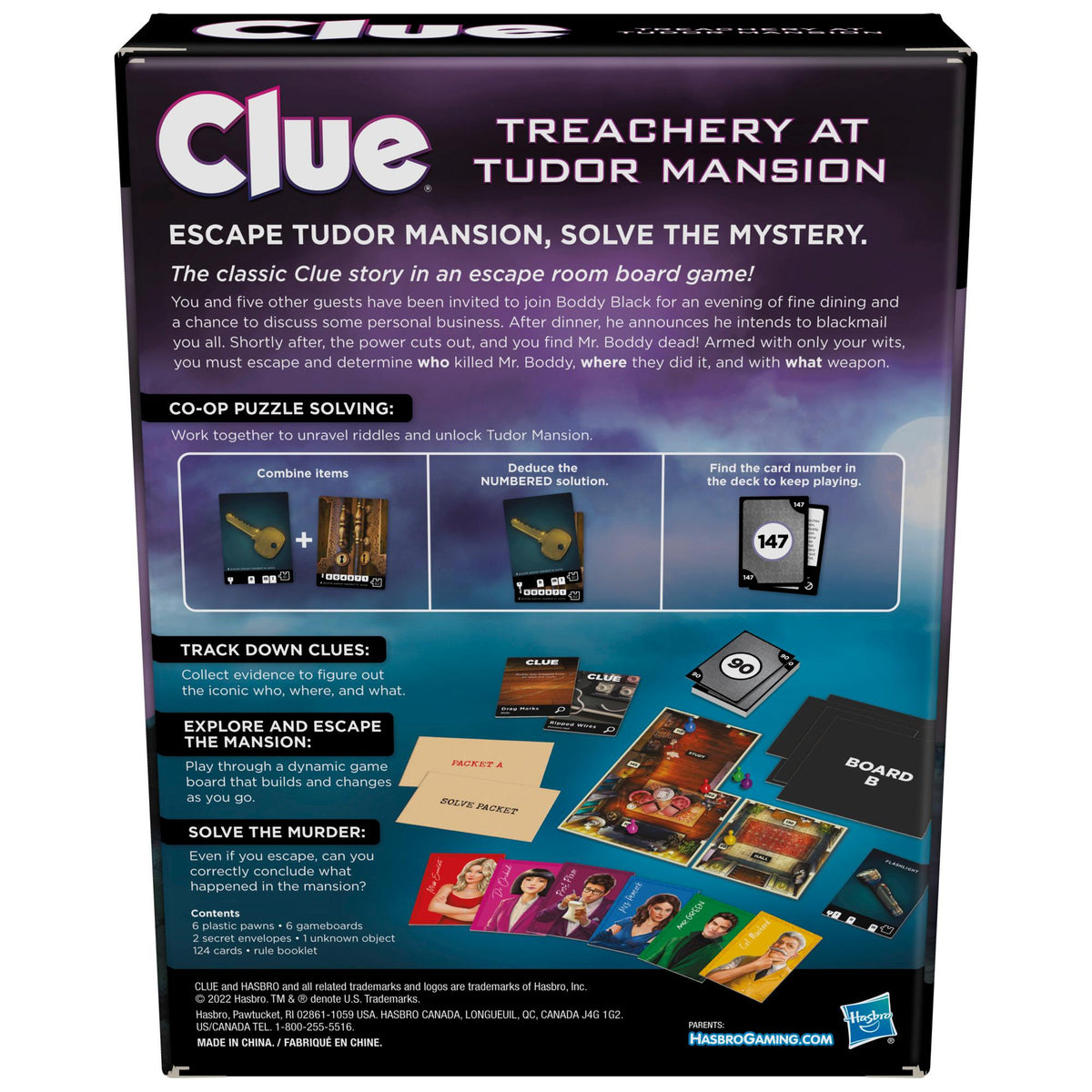 Clue Escape: Treachery at Tudor Mansion – additional product details