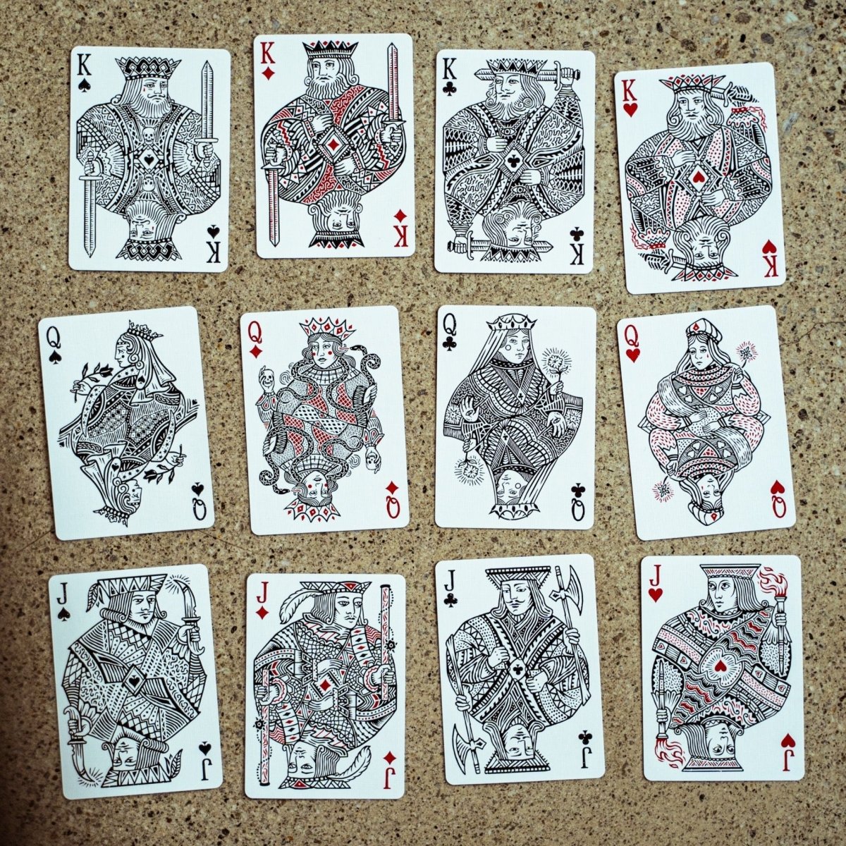 Joker and the Thief Blood Red set of twelve custom court cards
