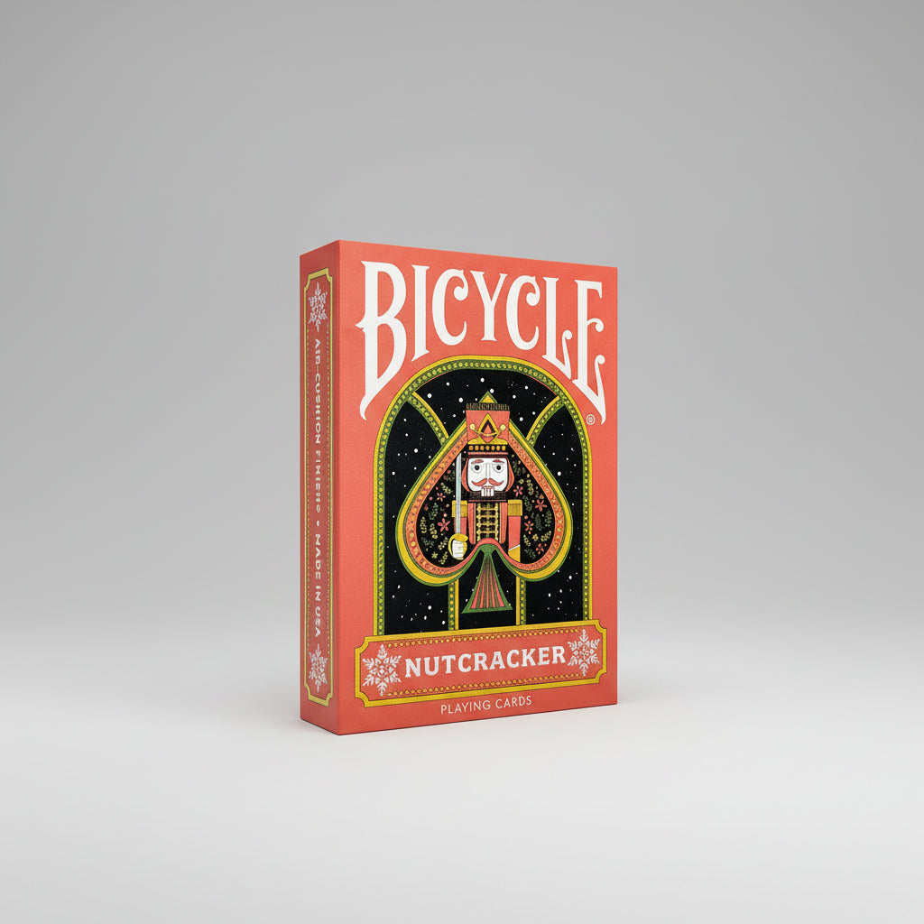 Bicycle Nutcracker playing cards packaging on a white background