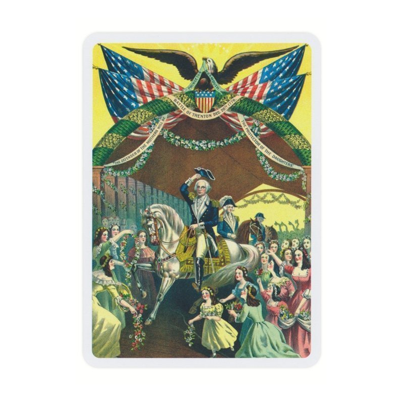 Piatnik Presidents playing card: illustrated patriotic card back