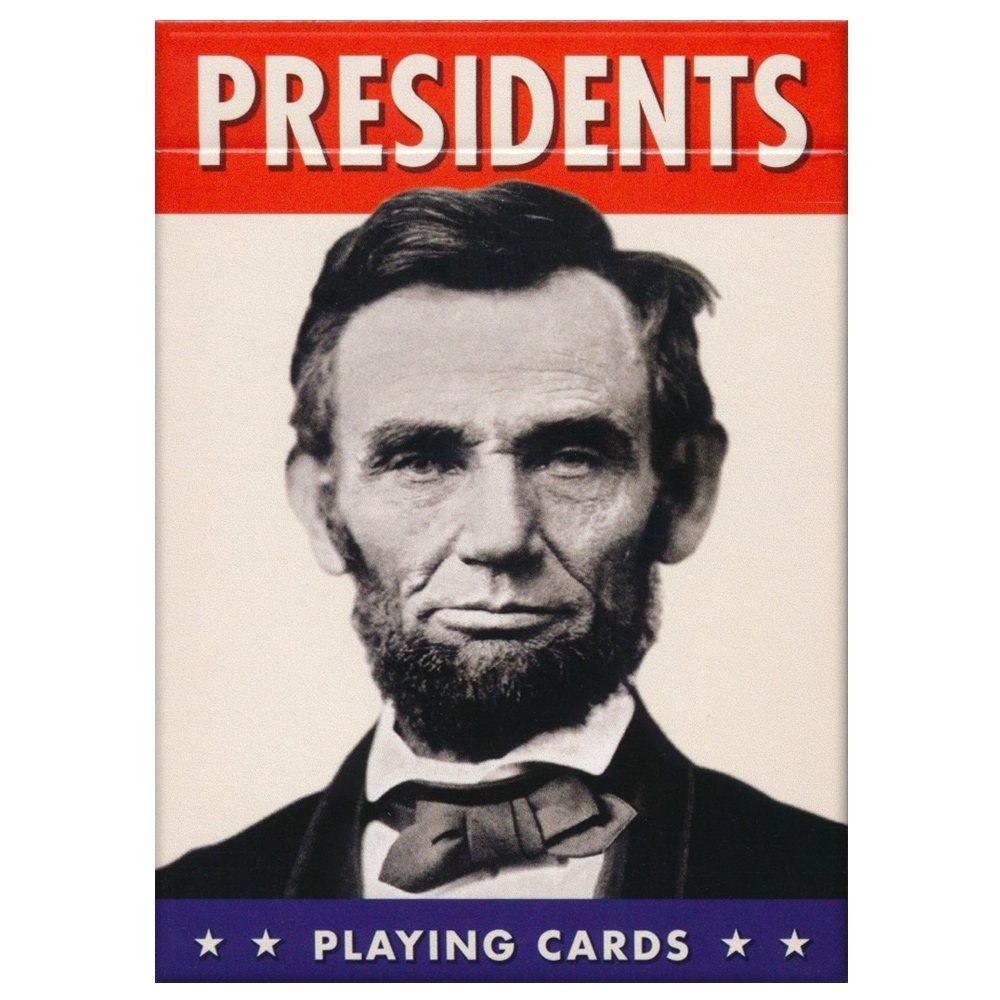 Piatnik Presidents playing cards collector deck tuck box with Abraham Lincoln portrait