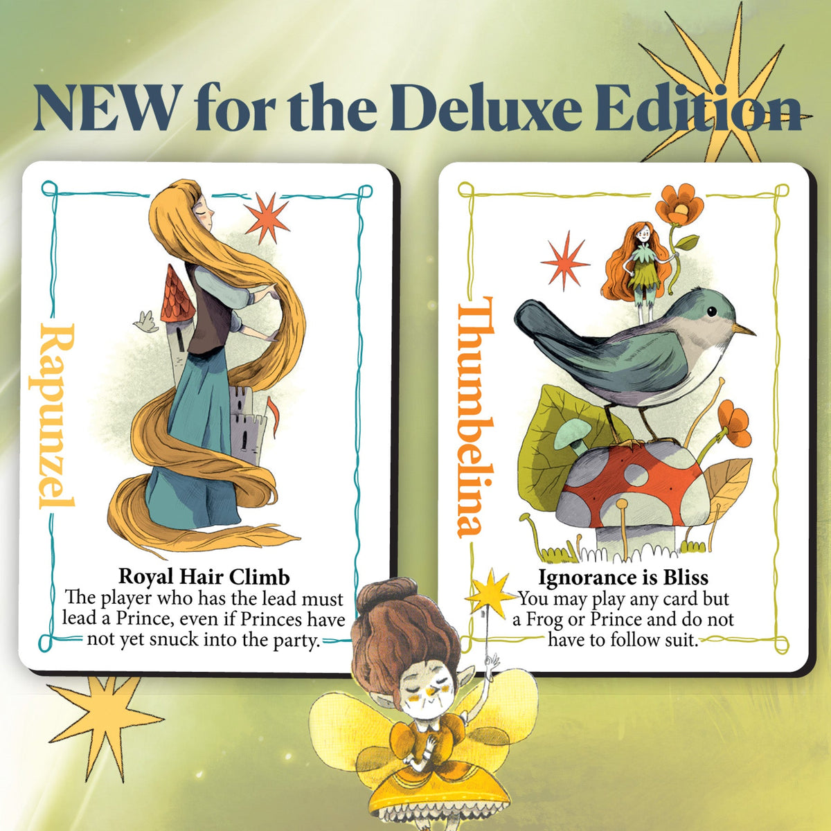 Rapunzel and Thumbelina princess tiles from Rebel Princess Deluxe Edition.