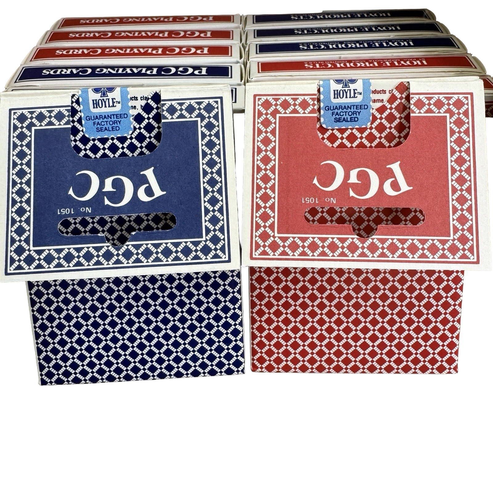 Hoyle PGC Diamond Back Playing Cards (Standard Index, Red & Blue, St. Paul MN)