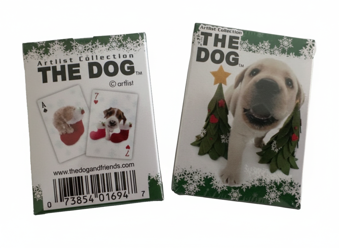 Hoyle Mini Holiday Playing Cards – Dog Edition