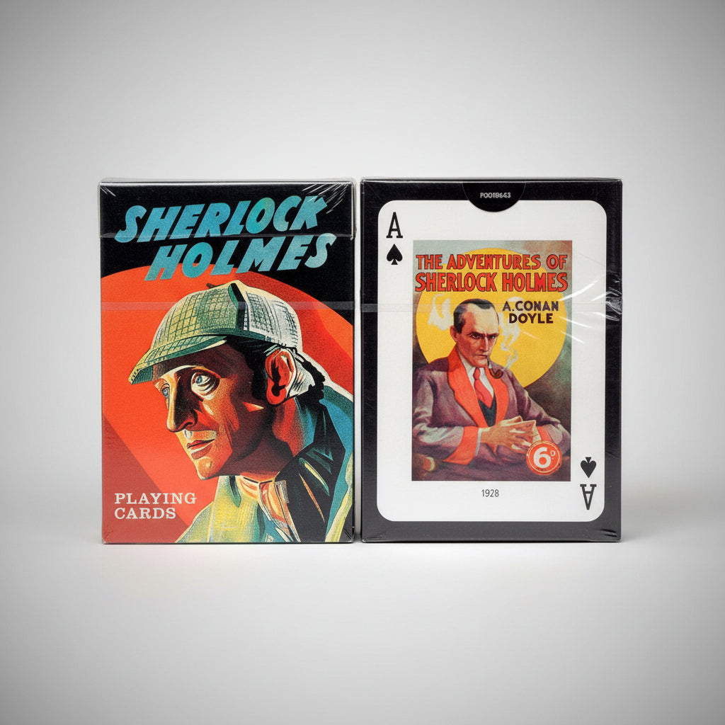 Sherlock Holmes Playing Cards by Piatnik with tuck box and illustrated cards