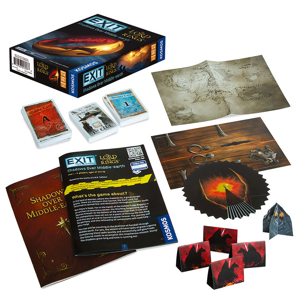 EXIT: The Game – The Lord of the Rings: Shadows Over Middle-earth – game components