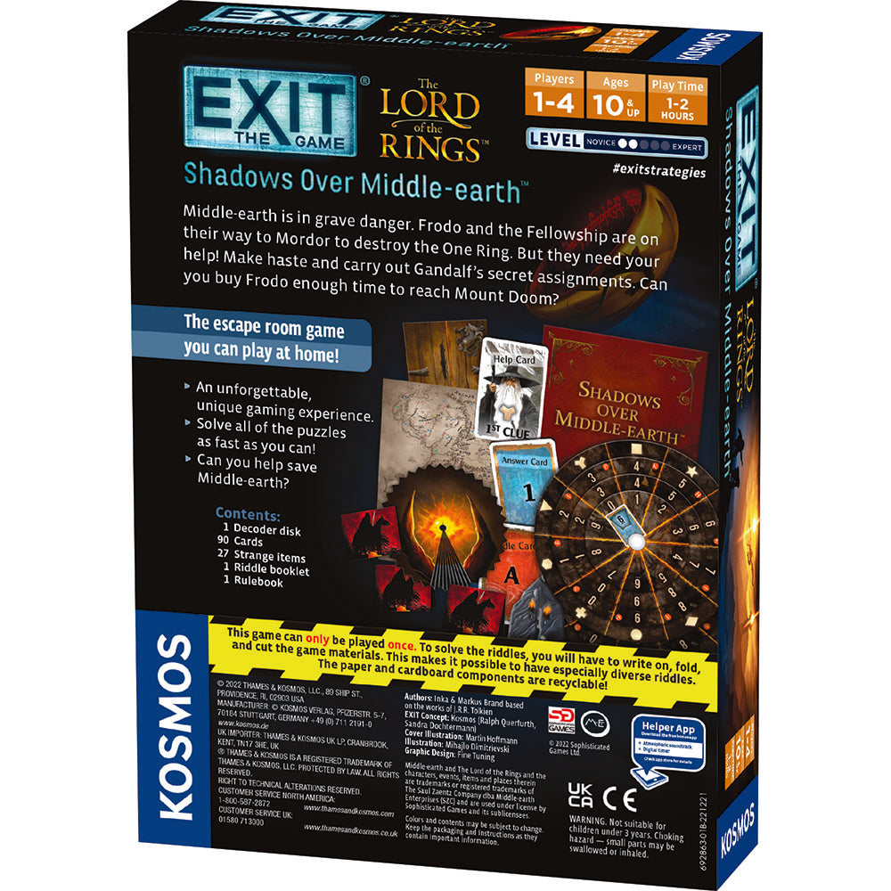 EXIT: The Game – The Lord of the Rings: Shadows Over Middle-earth – packaging view