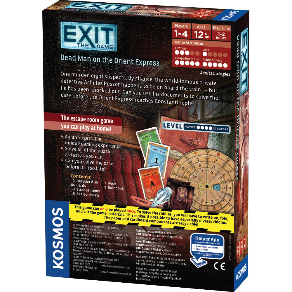 EXIT: The Game – Dead Man on the Orient Express – packaging view