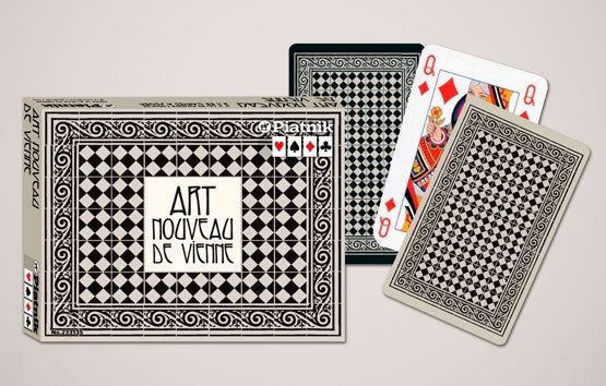 Piatnik Art Nouveau de Vienne Playing Cards - Double Deck Set