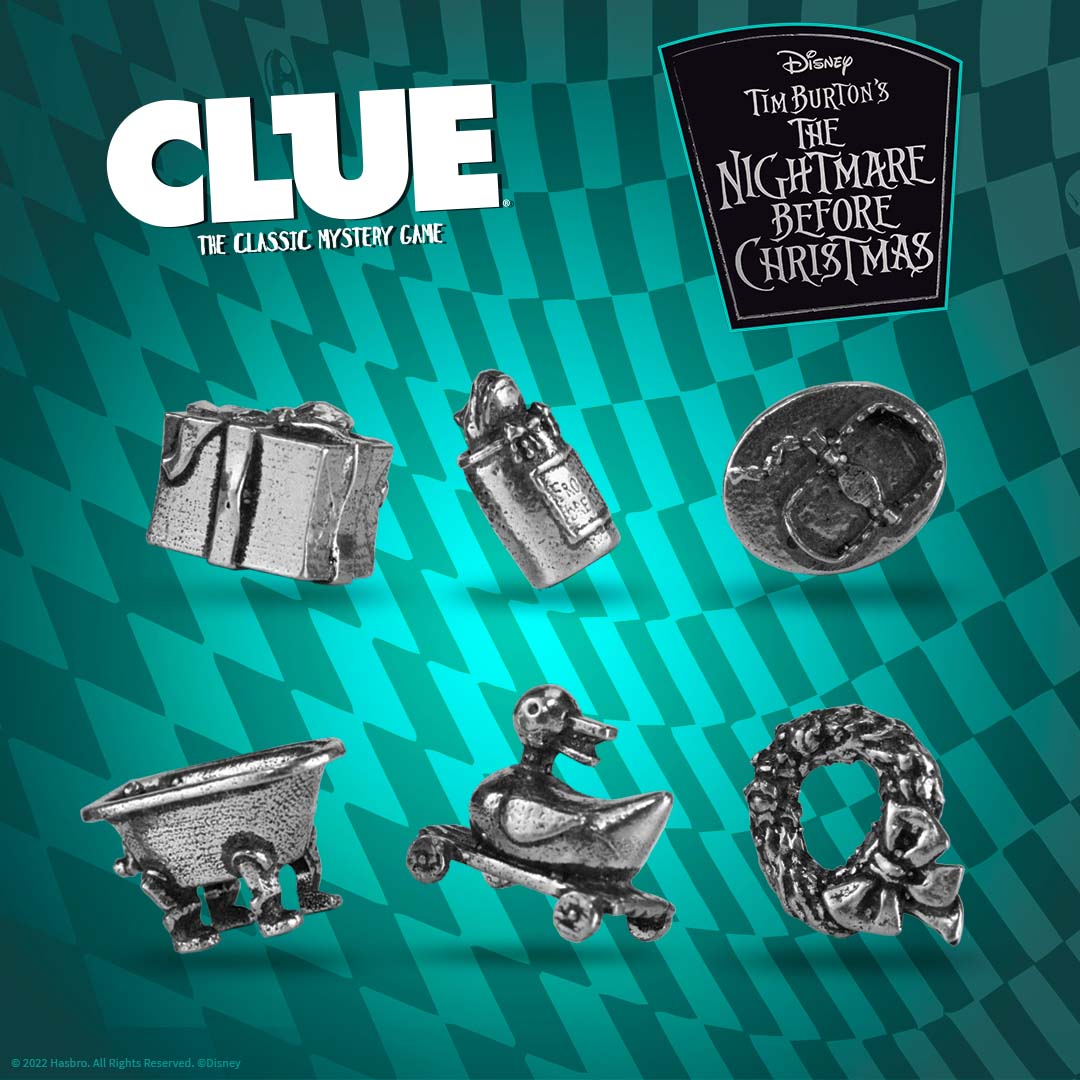Clue: Tim Burton’s The Nightmare Before Christmas – game components