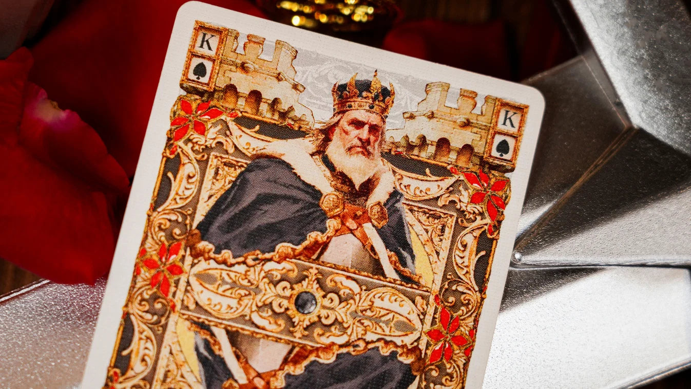 Fortress King of Spades with custom castle and royal artwork
