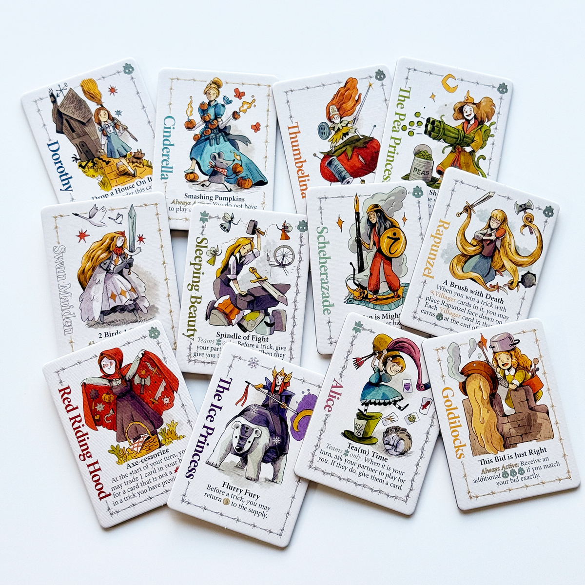 Zombie Princess Deluxe Edition princess tiles featuring twelve illustrated characters.